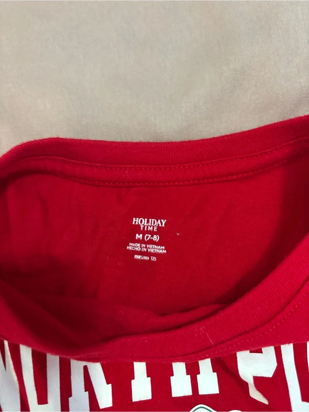 North Pole University Red Long Sleeve Tee